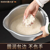 Shanda Huang (SHDO) German 316 stainless steel drain basket rice basin household drain basin rice cleaning artifact vegetable basin rice washing sieve drain basin antibacterial 316L diameter 27.5cm with hook