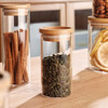 Genasi sealed jar glass bottle food grade tea coffee bean powder storage tank tangerine peel grain storage tank 500ml