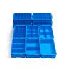 Plastic box grid box multi-grid storage box storage box screw storage partition tool parts box turnover box thickened turnover box 350 small six grid 375*276*85 (thickened)