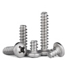 JINGGONG 304 stainless steel round head flat tail self-tapping screws PB pan head flat tail self-tapping screws flat tail self-tapping screws M4*25 20 pieces