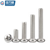 Guwanji 304 stainless steel extra long screw extended cross round head screw pan head bolt machine screw M6x100 (5 pieces)