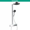 Hansgrohe high-end brand Jingyu all-in-one constant temperature top spray shower set chrome plated