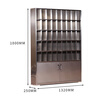 Shanwei customized steel storage cabinet 45 compartments lower double door stainless steel 304 silver