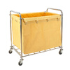 Baiyun Chaobao linen cart, hotel room service cart, hotel multi-functional thickened multi-bag hand push cleaning car, cleaning car, laundry room, dry cleaners, storage hand push, dirty recycling D-026 Yellow