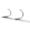 Jinguluo stainless steel hooks, bathroom coat rack row hooks, clothes wall hooks, kitchen bathroom towel hanging hooks behind the door, 8 hooks (595mm long)