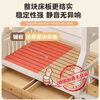 St. Burton all solid wood bunk bed, adult high and low bunk bunk bed, upper and lower bunk bed, two-story wooden bed, small apartment children's bed, straight ladder type, upper 110 and lower 130 (cherry wood)