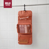 MUJI polyester fiber hanging storage bag with small bag orange