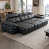 Fasati Government Subsidies Italian Minimalist Lawrence Zero Wall Electric Functional Sofa First Layer Cowhide Sofa SF1219 Leather Three Electric 3.1 Meter Single Support Single + Single + Single Support Single Flagship Version New Space Sitting 3.0mm Ultra Thick Semi-Green First Layer Cowhide
