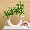 Fan Yejia's high-end simulated water stone ficus vase, high-end sense set, simulated fake flowers, living room decoration ornaments, imitation green plants