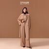 Three Little Goats Classic Heritage Autumn and Winter Light Luxury High-Quality Double-sided Wool 100 Pure Cashmere Women's Coat Camel S