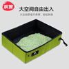 Zhizhou travel portable cat litter box foldable disposable car toilet mobile kitten supplies pet large size 45*35*12.5