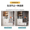 Light luxury entrance cabinet and shoe cabinet integrated modern simple living room screen entrance partition cabinet multi-functional wine cabinet storage cabinet cream white 100cm long right stool + free F for good reviews Free delivery upstairs Installation included