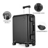 Echolac aluminum-magnesium alloy stepless trolley suitcase, full metal shell, high-end suitcase, anti-collision and impact-resistant CTA148, dark gray, aluminum-magnesium alloy, 20 inches