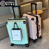 Doublestar suitcase large capacity trolley case next day delivery suitcase student boarding case suitcase password box white thickened PC, aluminum alloy frame 20 inches boarding case