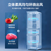 Haier 218-liter refrigerator three-door small dormitory rental home refrigerator first-class energy efficiency energy-saving air-cooled frost-free BCD-218WGHC3E9BK trade-in