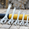 Complete range of adjustable wrench tools, adjustable wrench, multi-functional large open pipe wrench, hardware, small wrench, adjustable wrench plate, light handle classic adjustable wrench 15 inches