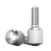 Fengji 304 stainless steel small head knurled hand screw GB836 single head vertical grain adjustment round screw M3M4M5M6M8 M6*8-2 pcs