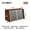 JIAYI solid wood desktop sideboard dining table countertop storage cabinet cup storage rack storage cabinet cupboard tea side cabinet storage cabinet 60cm sliding door walnut color