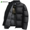 Shanshan (FIRS) 300g Duck Down Graphene Down Jacket Men's Winter New Warm Heavyweight Thick Stand Collar Jacket 752 Black L (175) Down Filling 285g