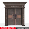 Chenyuju rural zinc alloy villa door luxury imitation copper door household security door cast aluminum double door self-built house entry door style 1