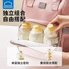 LOCK&LOCK milk powder box portable dispensing box small rice noodle jar baby snack storage box food storage jar plastic food supplement box goose yellow 3-layer independent storage