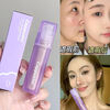 Small Purple Tube Concealer Pen Covers and Modifies Blemishes, Spots, Facial Acne Marks, Brightens Moisturizing Concealer for Students 04 Pink White