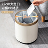 CCKO Trash Can Household Large Bathroom Living Room Bedroom Office Toilet Kitchen Trash Can Customized Logo 12L Internal and External Double Buckets Gray