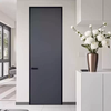 Pupan extremely narrow frame aluminum wooden door high-end home decoration cream style exterior flat interior opening paint-free bedroom door indoor all-aluminum room can be upgraded according to different usage scenarios