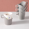 Fully suitable disposable paper cup holder, office saucer, cup holder, boiling water insulation cover, paper cup box, plastic cup cover, gray 12 pack