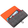 Tuosiman Nintendo switch&oled felt soft bag ns storage host SDN card data cable clutch bag game controller accessories shock-proof and drop-proof delicate plush portable storage bag Switch/oled dark gray