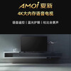 Amoi 32/40/43/50/55/60/65-inch TV 4K ultra-high definition metal full screen ultra-thin frameless small color TV for the elderly home network voice projection USB flash drive TV4K-40 voice network version 74cm long and 44cm wide