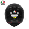 AGV K1 S helmet motorcycle motorcycle full-face wide-angle ventilated all-season lightweight cycling and running helmet for men and women new 3C certification shipped from Jingdong warehouse BLACK bright black XL (59-61 head circumference recommended)