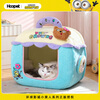 Huayuan pet equipment (hoopet) Minion non-collapsible house pet nest 3D bone shell supports dog sleeping nest large size safe removable and washable for kittens