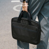 Liangshan briefcase men's laptop bag simple business casual commuter bag ballistic nylon men's handbag black without shoulder strap 14 inches