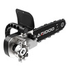 Airui shield angle grinder modified electric chain saw converter polisher modified electric saw bracket household cutting machine modified portable logging saw 8th generation bracket (one-piece installation-free) + 1 gold chain *