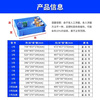 Turnover box plastic parts box rectangular thickened hardware tool organizer box plastic frame storage box material No. 9 blue (198*149*66) thickened version