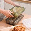 Quhe egg storage box for refrigerator, special egg box, sealed fresh-keeping box, egg rack holder, kitchen artifact, household, transparent white, fifteen grids