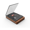 Jinzheng CD Player Bluetooth Mini Disc Fever Retro Listening to Albums Home Professional Record Disc Player High Quality Walkman Retro Player Wood Grain Brown Rechargeable Version Standard