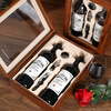 Art Bird Red Wine Box Gift Box Empty Box Wine Packaging Box 2-Pack High-end Paint Box Universal Ready-made (Wine Not Included) Piano Paint Red Sandalwood Wide Edition Double Control Wine Set