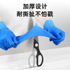 Vian disposable nitrile gloves, thickened and durable, non-slip, oil-proof, acid and alkali resistant, industrial manufacturing laboratory, durable, blue, S size/small size