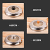 Enshousu single-selling pot lid, universal household stainless steel glass combination lid, round lid, universal soup pot steamer lid, 24.5cm pot lid, black beads, free screws