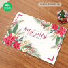 Fantasy Christmas placemat disposable placemat paper Western food party Christmas table mat paper household thickened table paper Merry Christmas 100 sheets