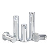Creaby galvanized GB882 pin flat head with hole pin pin cylindrical pin positioning pin M8x90 10 sets white zinc plated