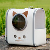 Guangdola Cat Bag Outing Portable Bag Large Capacity Autumn and Winter School Bag Cat Space Capsule Pet High-Looking Breathable Backpack