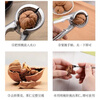 Qiashuo walnut clamp, peeling core and clamping pecans, household multi-functional tool for opening walnut nuts, small hazelnut pliers, automatic rebound, four jaws in one funnel type, new thickened model in 2024, new customers get an instant discount of 10