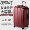 Shamit suitcase 22-inch trolley suitcase, expandable suitcase for male and female students, wear-resistant and scratch-resistant PC154 wine red