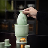 Yuansu FATEHOUSE Longquan Celadon Ceramic Wine Set Warm Wine Candle Wine Divider White Wine Cup Rice Wine Sake Hot Wine Set Logo Longquan Celadon Warm Wine Cup + Sauce