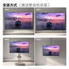 Amoi 32/40/43/50/55/60/65-inch TV 4K ultra-high definition metal full screen ultra-thin frameless small color TV for the elderly home network voice projection USB flash drive TV4K-40 voice network version 74cm long and 44cm wide