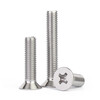 Jinchao 304 stainless steel cross flat head screws small machine countersunk head screws M2.5M3M4M5M6M8M10M12 M5*12 (20 pieces)
