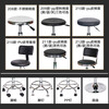 Wenstan WST208 workshop stool stainless steel assembly line work stool round lifting swivel chair hospital workstation PP nail style